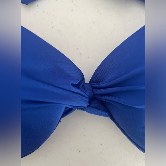 Apt.9 blue bikini Top shell push up Size Medium - Picture 6 of 16